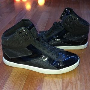 PASTRY black sparkling high tops